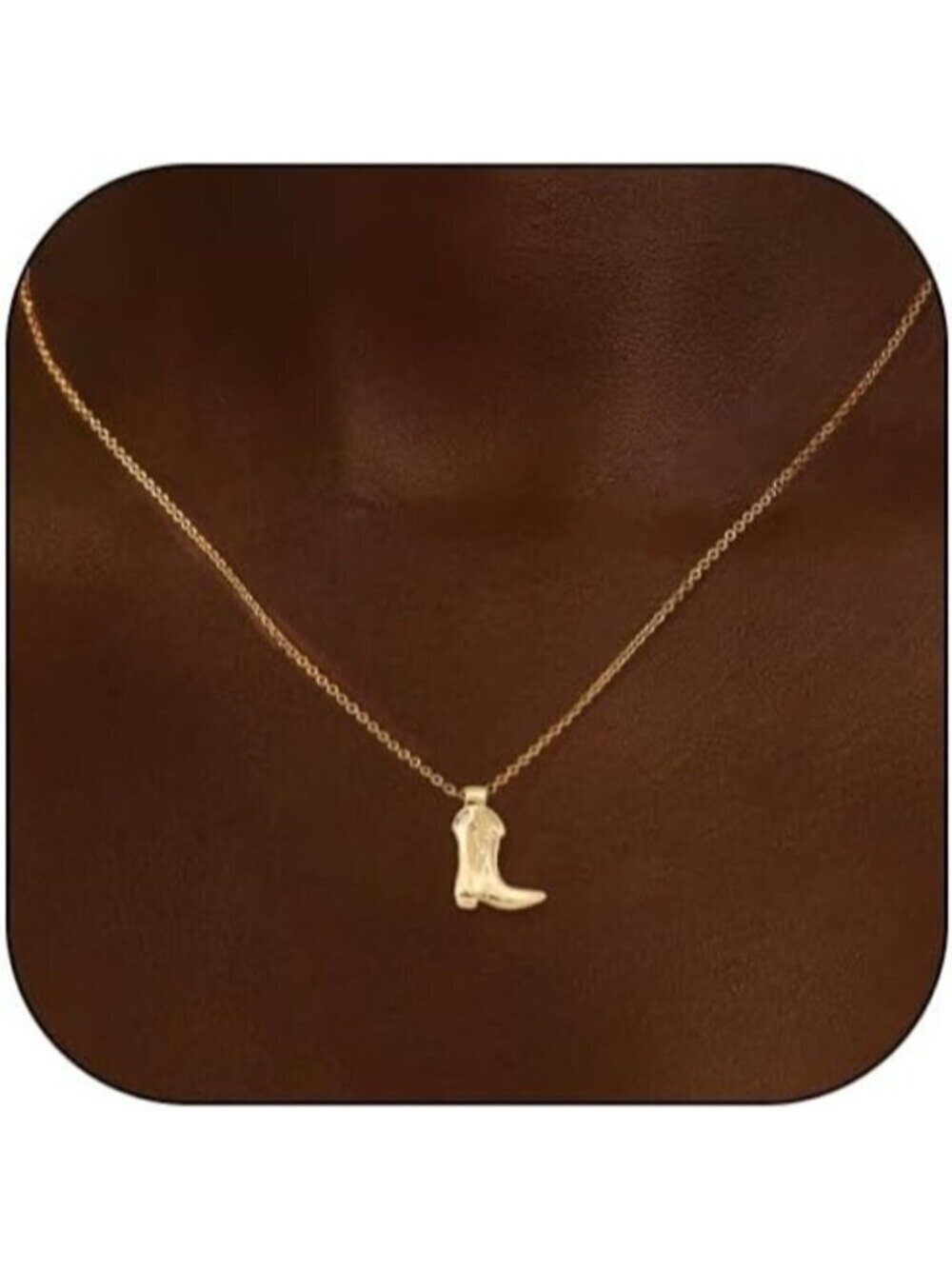 JAVARNV Gold Necklace for Women Cowgirl Charm Western & Boho Jewelry for Outfit